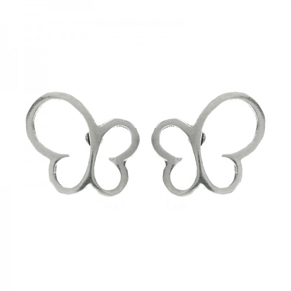Pendientes mariposa Plata de Ley 925 bañados en Oro