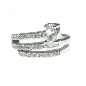 Pendiente ear cuff circonita Plata de Ley