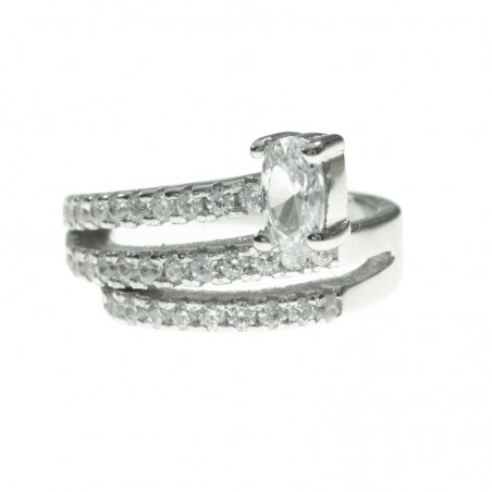 Pendiente ear cuff circonita Plata de Ley