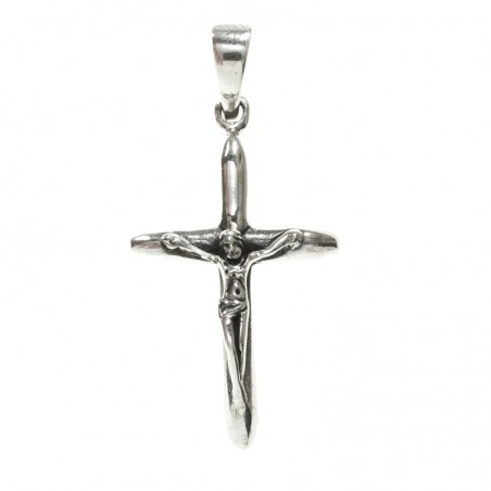 Crucifijo envejecido Plata de Ley 925