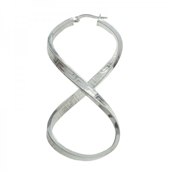 Pendientes infinito greca Plata de Ley