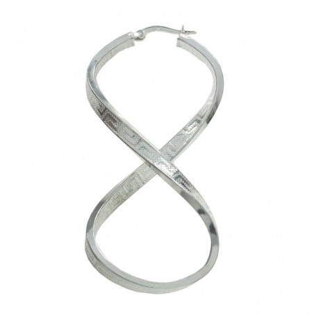 Pendientes infinito greca Plata de Ley