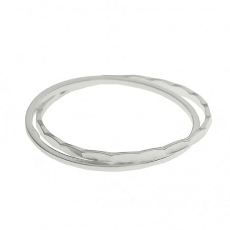 Anillo doble entrelazado Plata de Ley 925