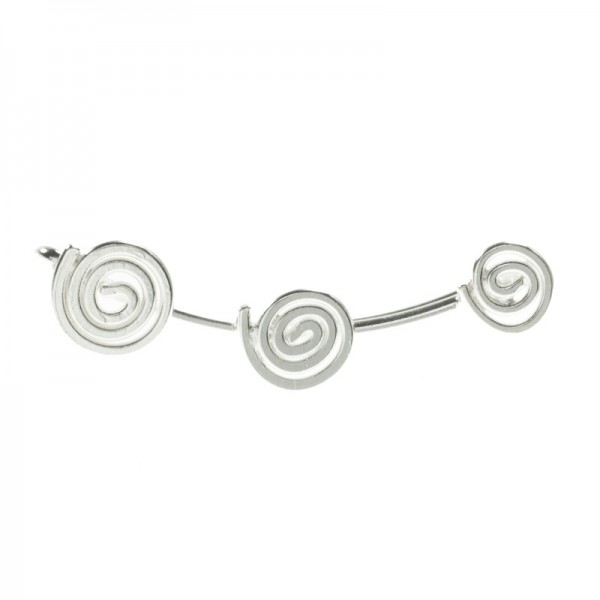 Trepadores triple espiral Plata de Ley