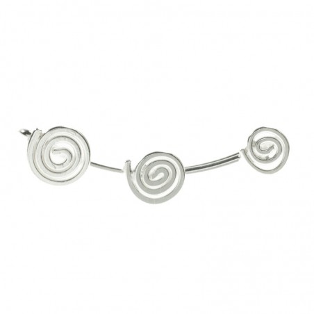 Trepadores triple espiral Plata de Ley