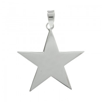 Colgante estrella grande Plata de Ley