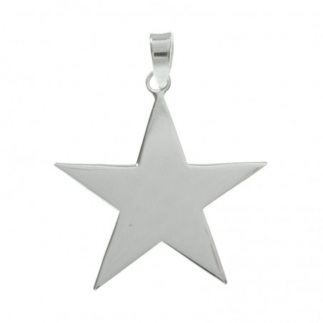 Colgante estrella grande Plata de Ley