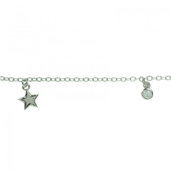 Collar con abalorios mini puntos de luz y estrellas Plata de Ley 925 2