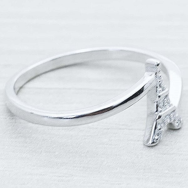 Anillo Torre Eiffel Plata de Ley 925
