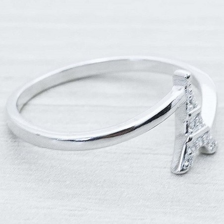 Anillo Torre Eiffel Plata de Ley 925