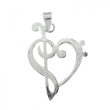 Collar con mensaje claves musicales 2