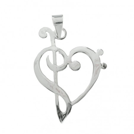 Collar con mensaje claves musicales