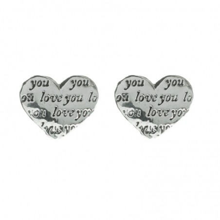 Pendientes LOVE YOU Plata de Ley
