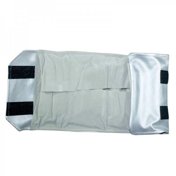 Manta para anillos plateada