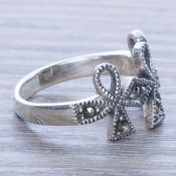 Anillo marquesita egipcia Plata de Ley 925