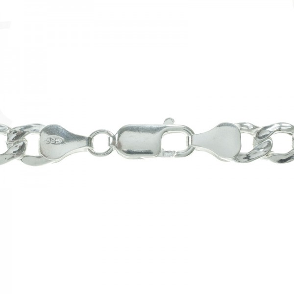 Collar hombre eslabón 3x1 Plata de Ley