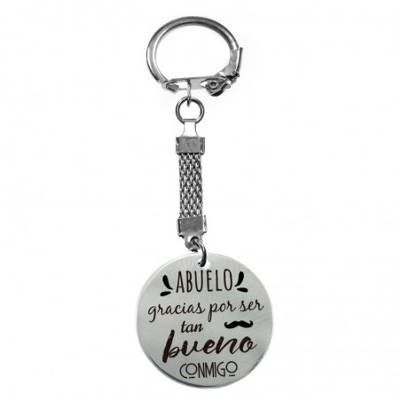 Llavero acero inoxidable regalo abuelo