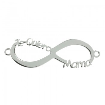 Entrepieza Infinito Te Quiero Mamá Plata de Ley 925 2