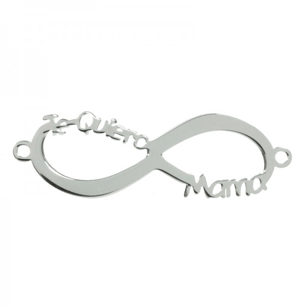 Entrepieza Infinito Te Quiero Mamá Plata de Ley 925