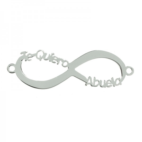 Entrepieza Infinito Te Quiero Abuela Plata de Ley 925