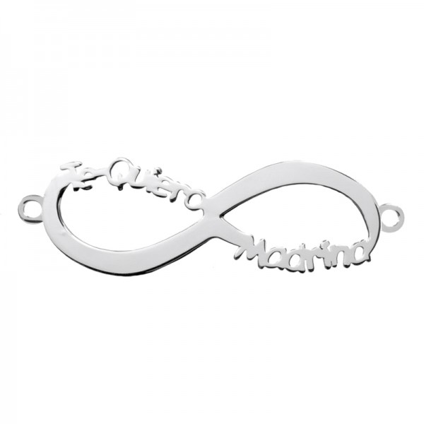 Entrepieza Infinito Te Quiero Madrina Plata de Ley 925