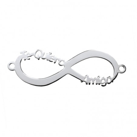 Entrepieza Infinito Te Quiero Amiga Plata de Ley 925