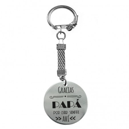 Llavero día del padre acero inoxidable