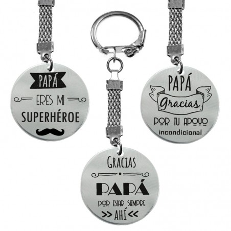 Llavero día del padre acero inoxidable
