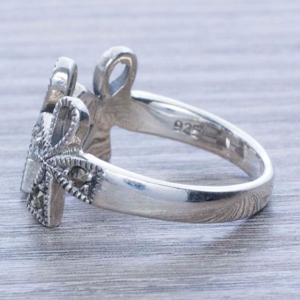 Anillo marquesita egipcia Plata de Ley 925