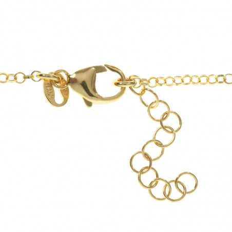 Pulsera lunas y Swarovski de colores Plata de Ley