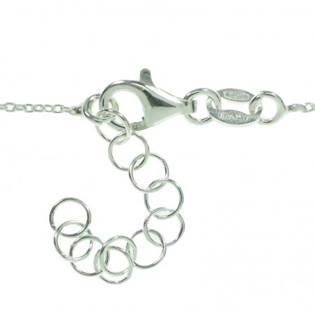 Pulsera rectángulos de Swarovski de colores Plata de Ley