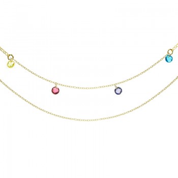 Collar con cristales Swarovski de colores 2