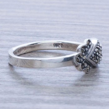 Anillo marquesita gota Plata de Ley 925 2