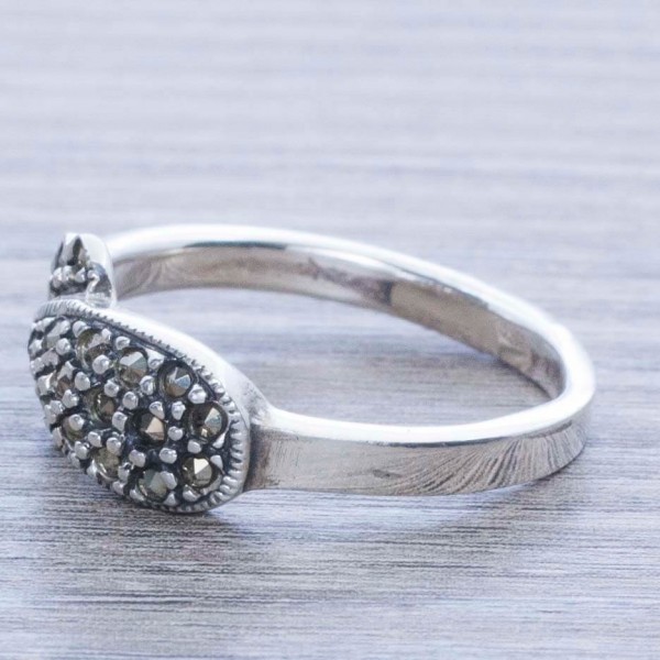Anillo marquesita gota Plata de Ley 925