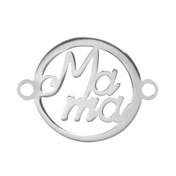 Entrepieza mamá circular Plata lisa de Ley 925