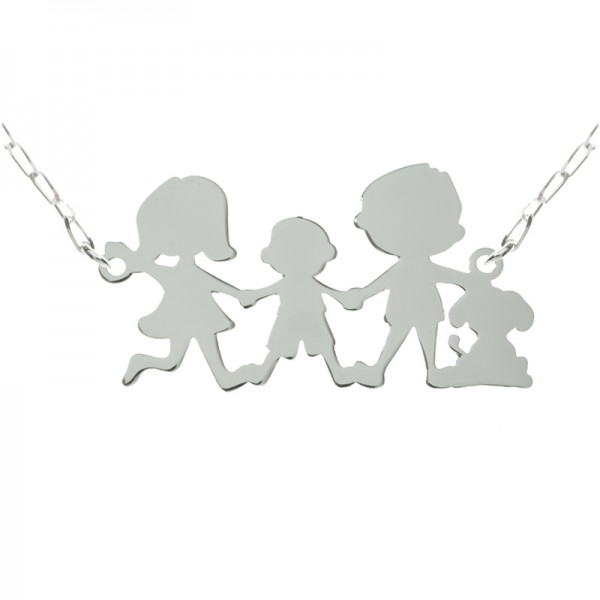 Collar nuestra familia Plata de Ley 925
