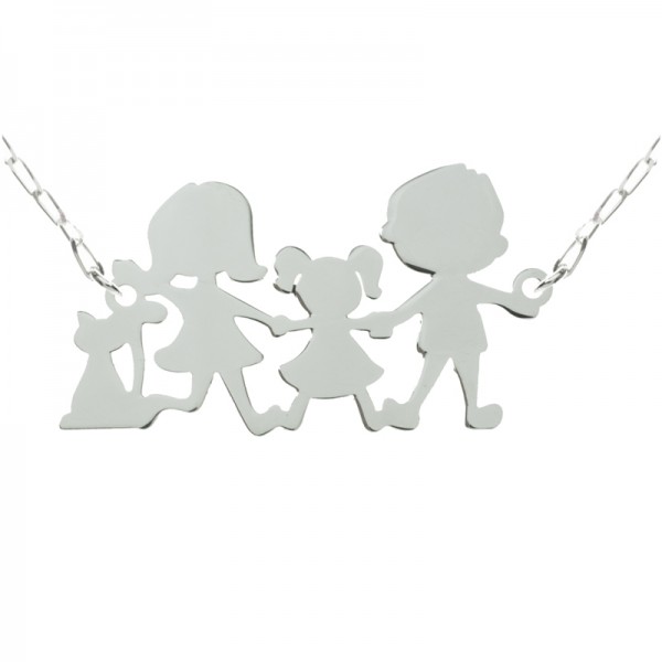 Collar nuestra familia Plata de Ley 925
