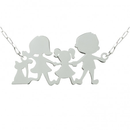 Collar nuestra familia Plata de Ley 925