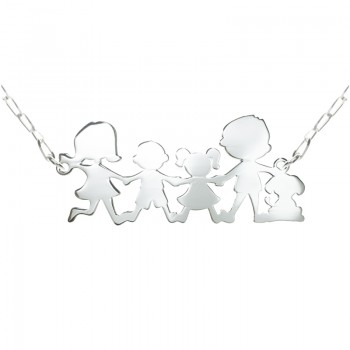 Collar nuestra familia Plata de Ley 925 2