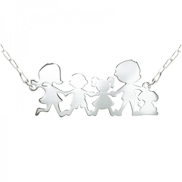 Collar nuestra familia Plata de Ley 925