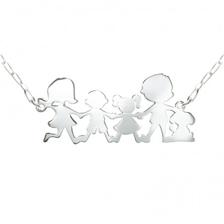 Collar nuestra familia Plata de Ley 925
