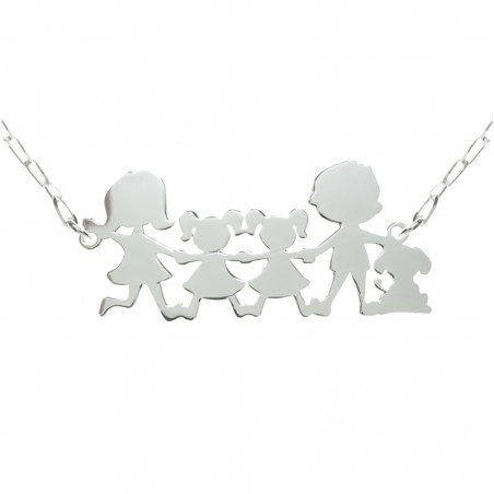 Collar nuestra familia Plata de Ley 925