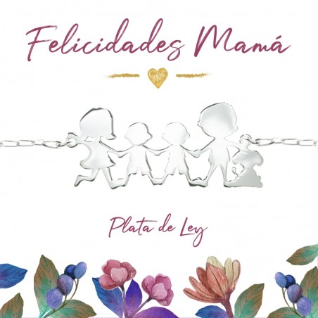 Collar nuestra familia Plata de Ley 925