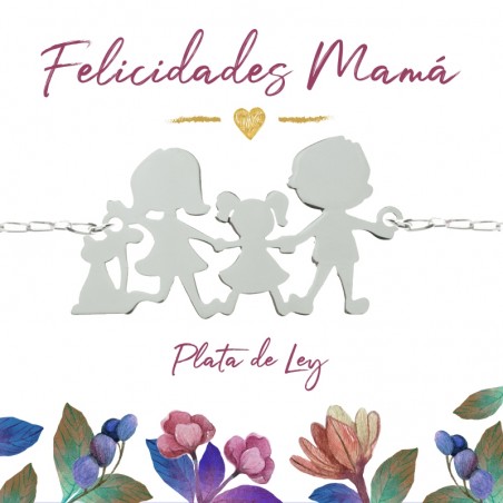 Collar nuestra familia Plata de Ley 925