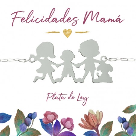 Collar nuestra familia Plata de Ley 925