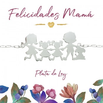 Collar nuestra familia Plata de Ley 925