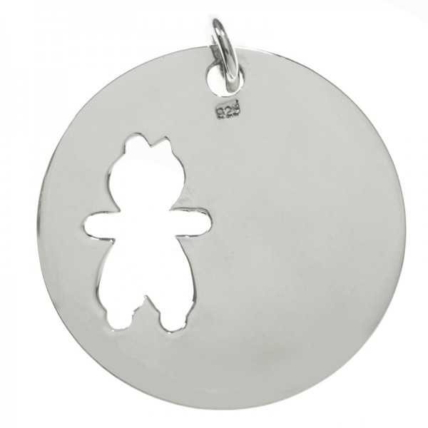 Medalla recuerdo de nacimiento con niño Plata de Ley 925