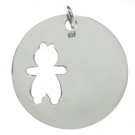 Medalla recuerdo de nacimiento con niño Plata de Ley 925