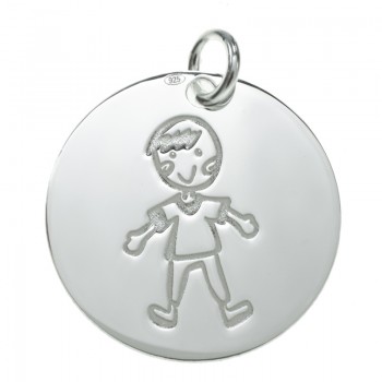 Collar recuerdo de mi nacimiento niño Plata de Ley 925 2