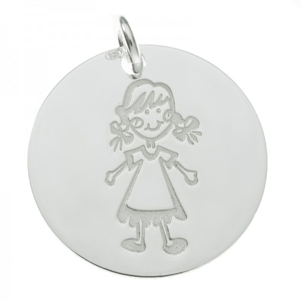 Collar recuerdo de mi nacimiento niña Plata de Ley 925